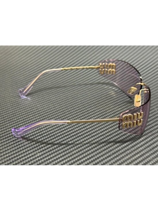 New Miu Miu Women Pale Gold Sunglasses 75-14-110 main image 4